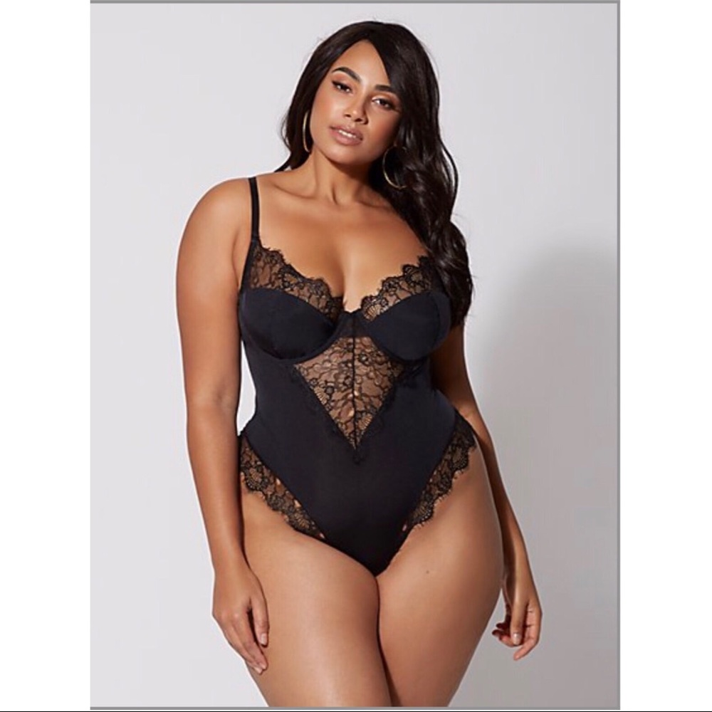 Black Lace Body Suit
